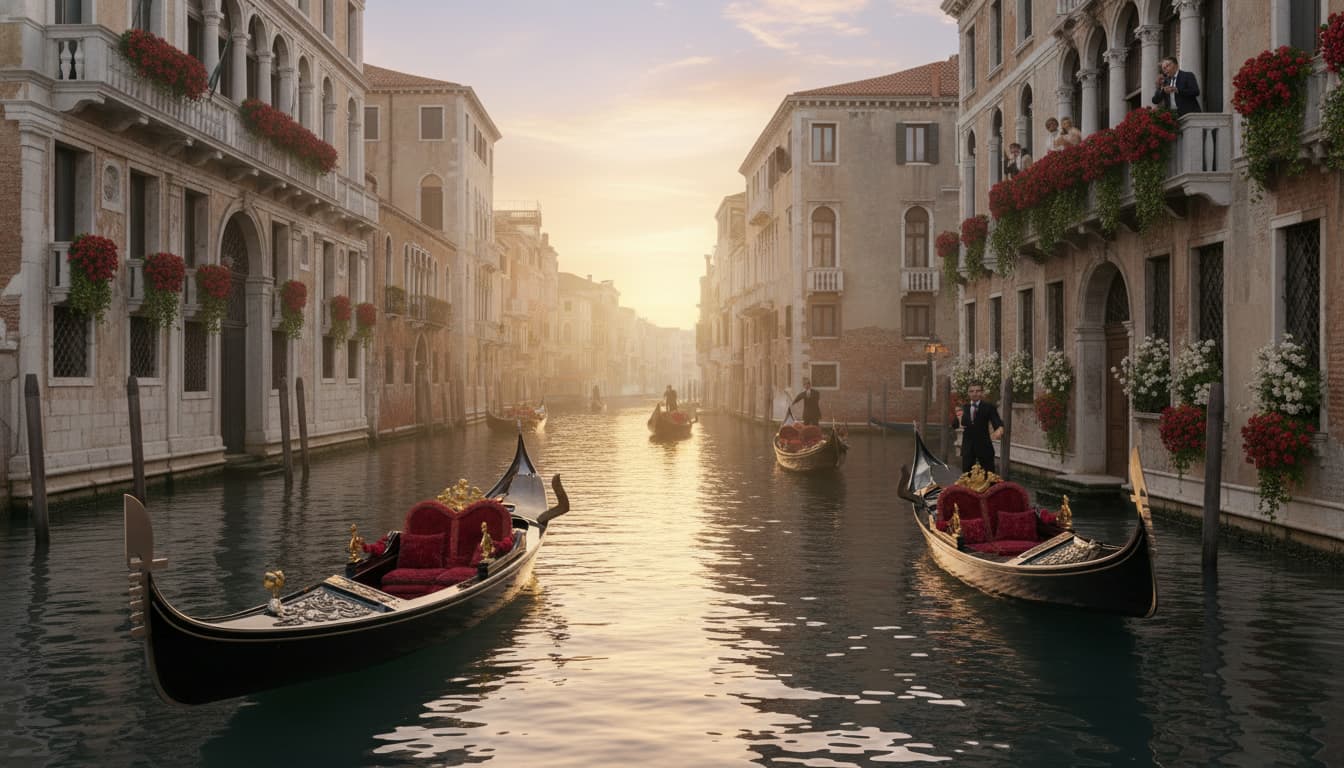 Organiser un voyage romantique de luxe à Venise en 2025